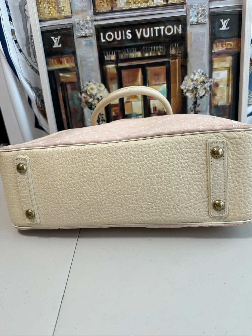 Louis Vuitton Pink Monogram Canvas Top-Handle Bag